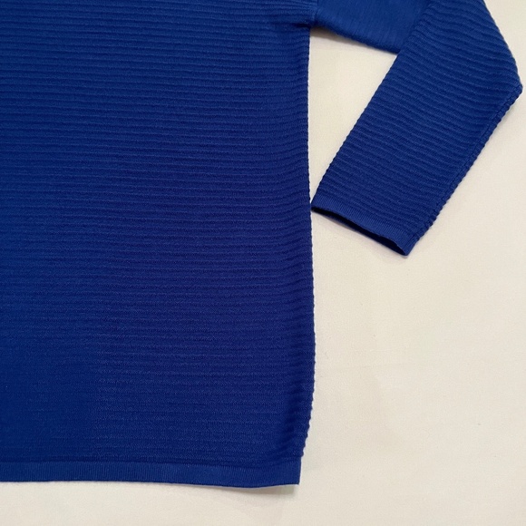French Connection Lena Funnel Neck Pullover Sweater Royal Blue Sz M - Picture 6 of 12